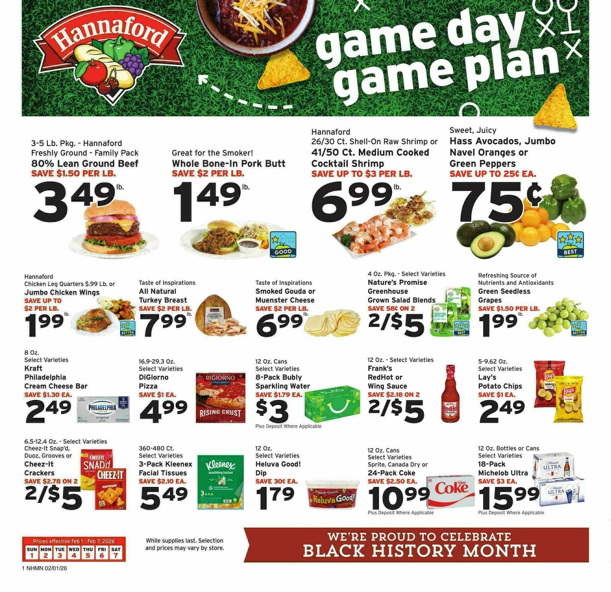 Hannaford Weekly Ad from February 1