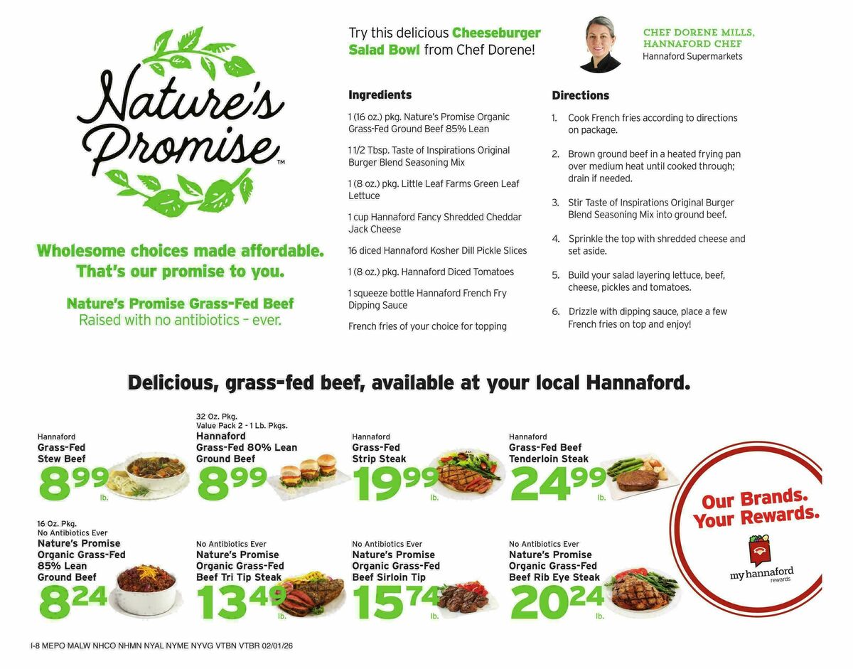 Hannaford Weekly Ad from February 1