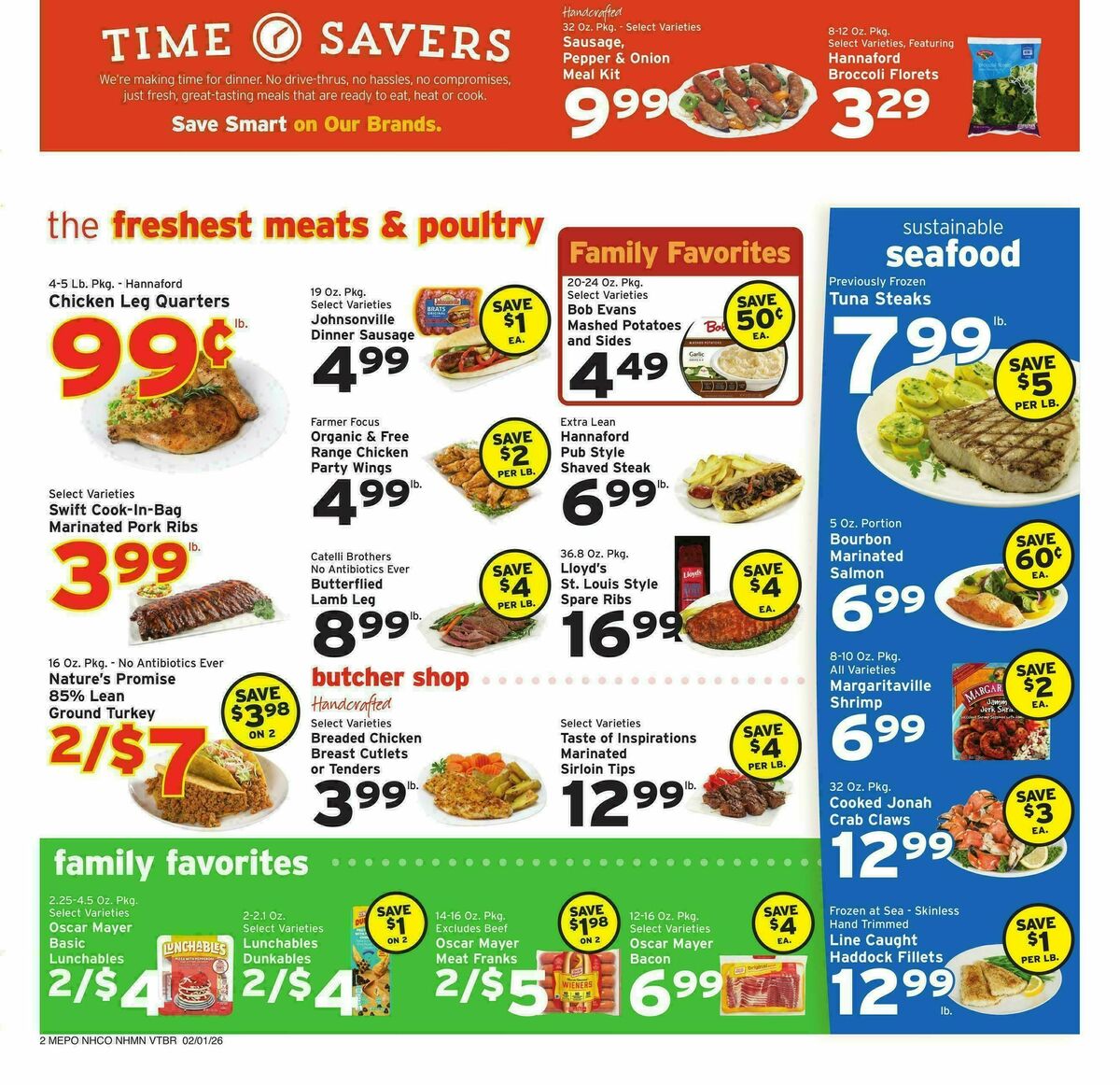 Hannaford Weekly Ad from February 1