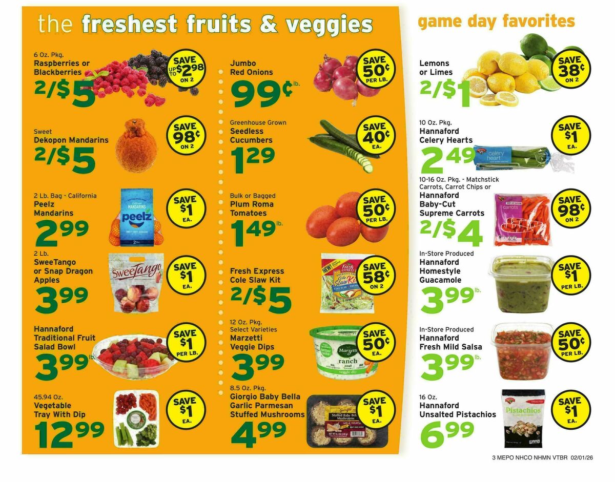 Hannaford Weekly Ad from February 1
