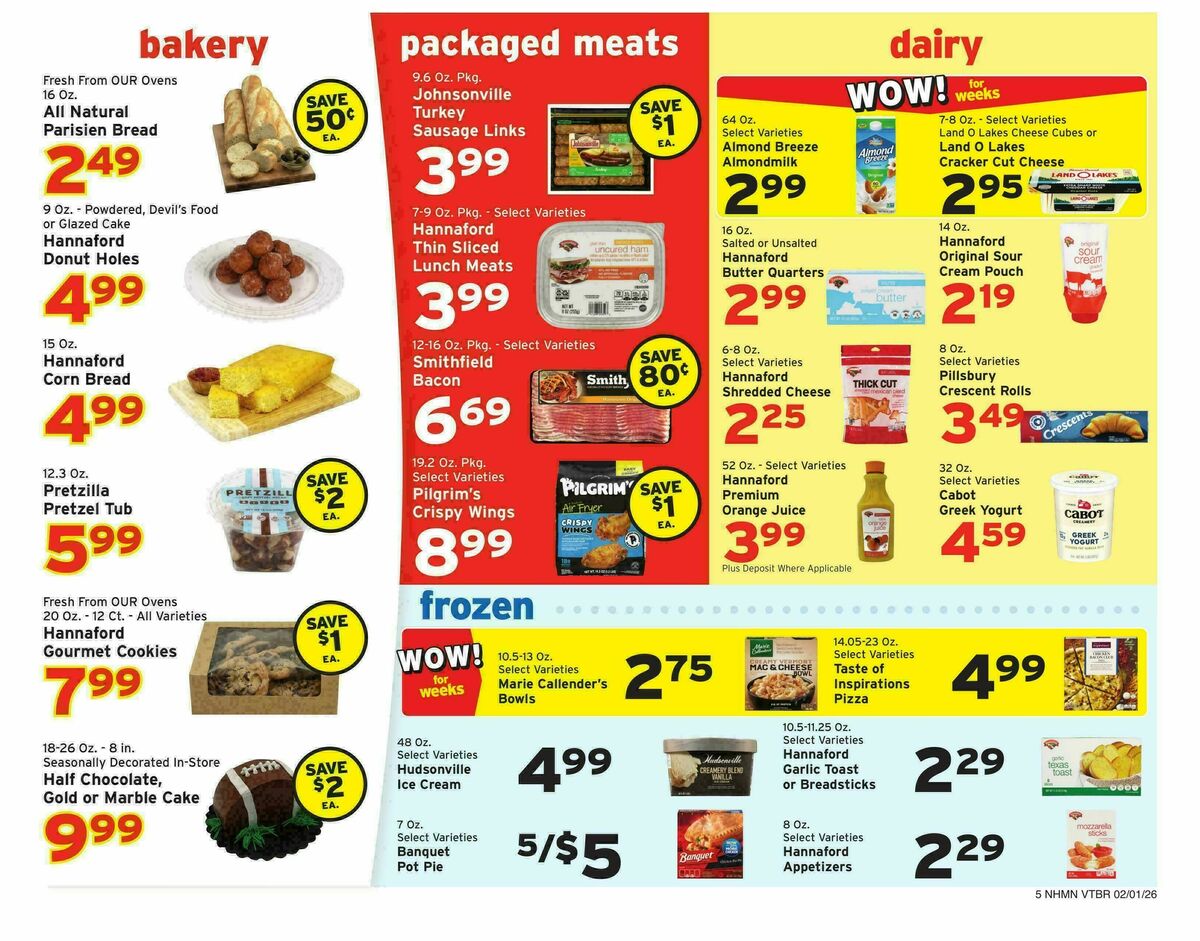 Hannaford Weekly Ad from February 1