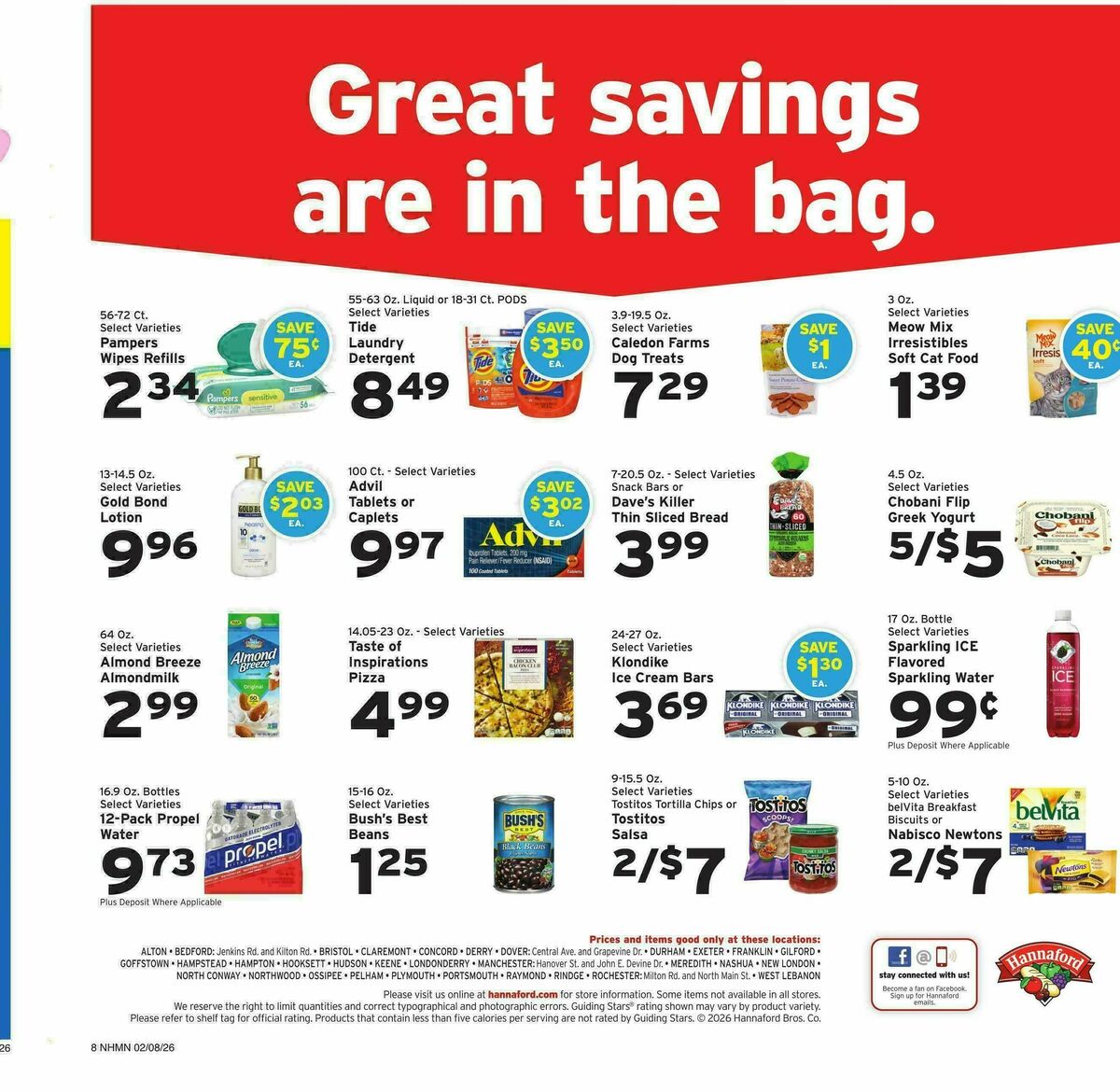 Hannaford Weekly Ad from February 8