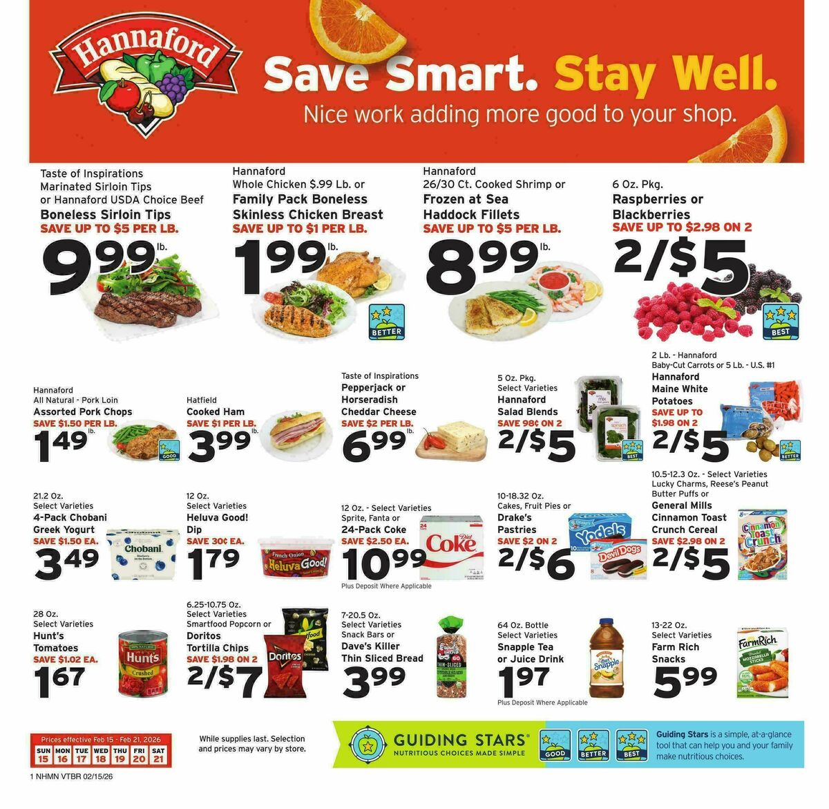 Hannaford Weekly Ad from February 15
