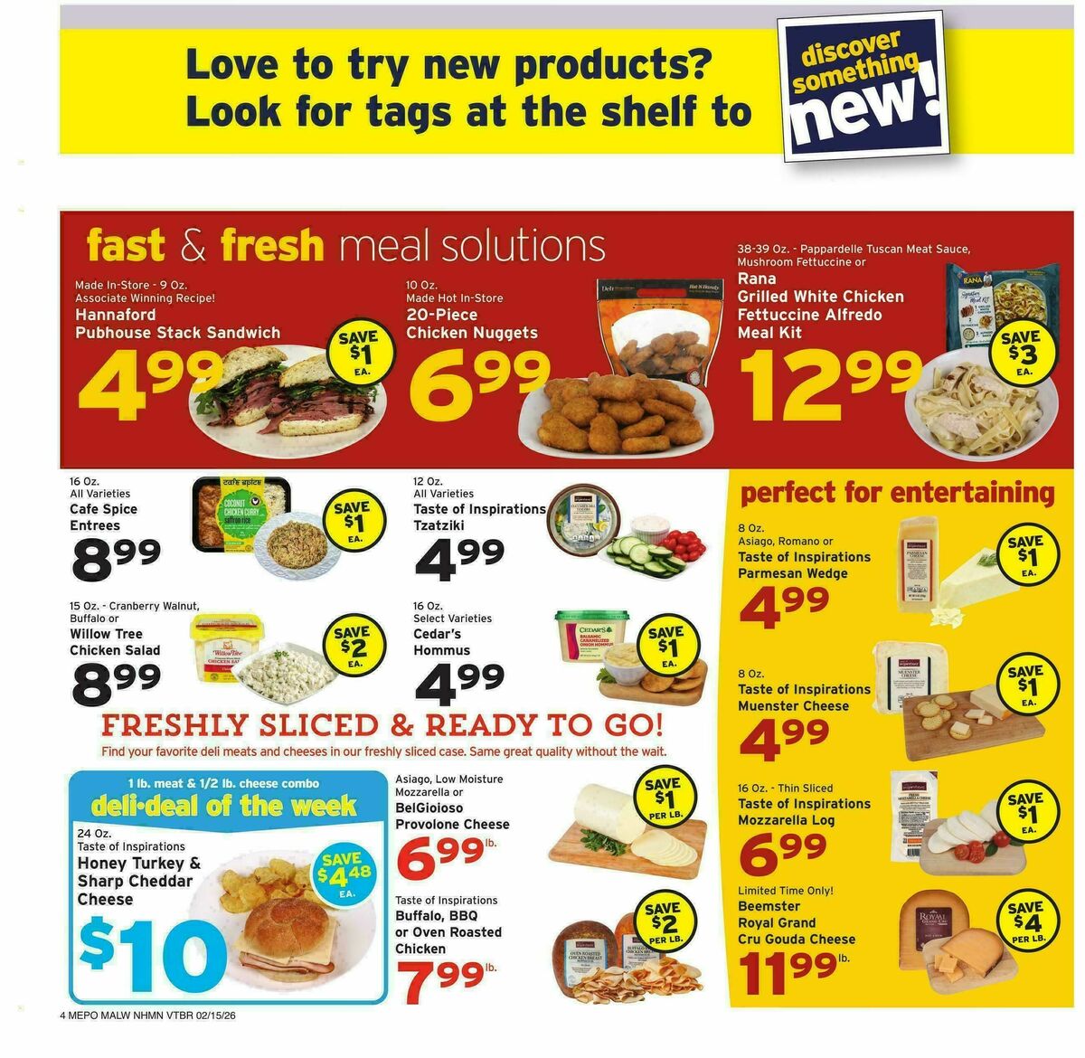 Hannaford Weekly Ad from February 15