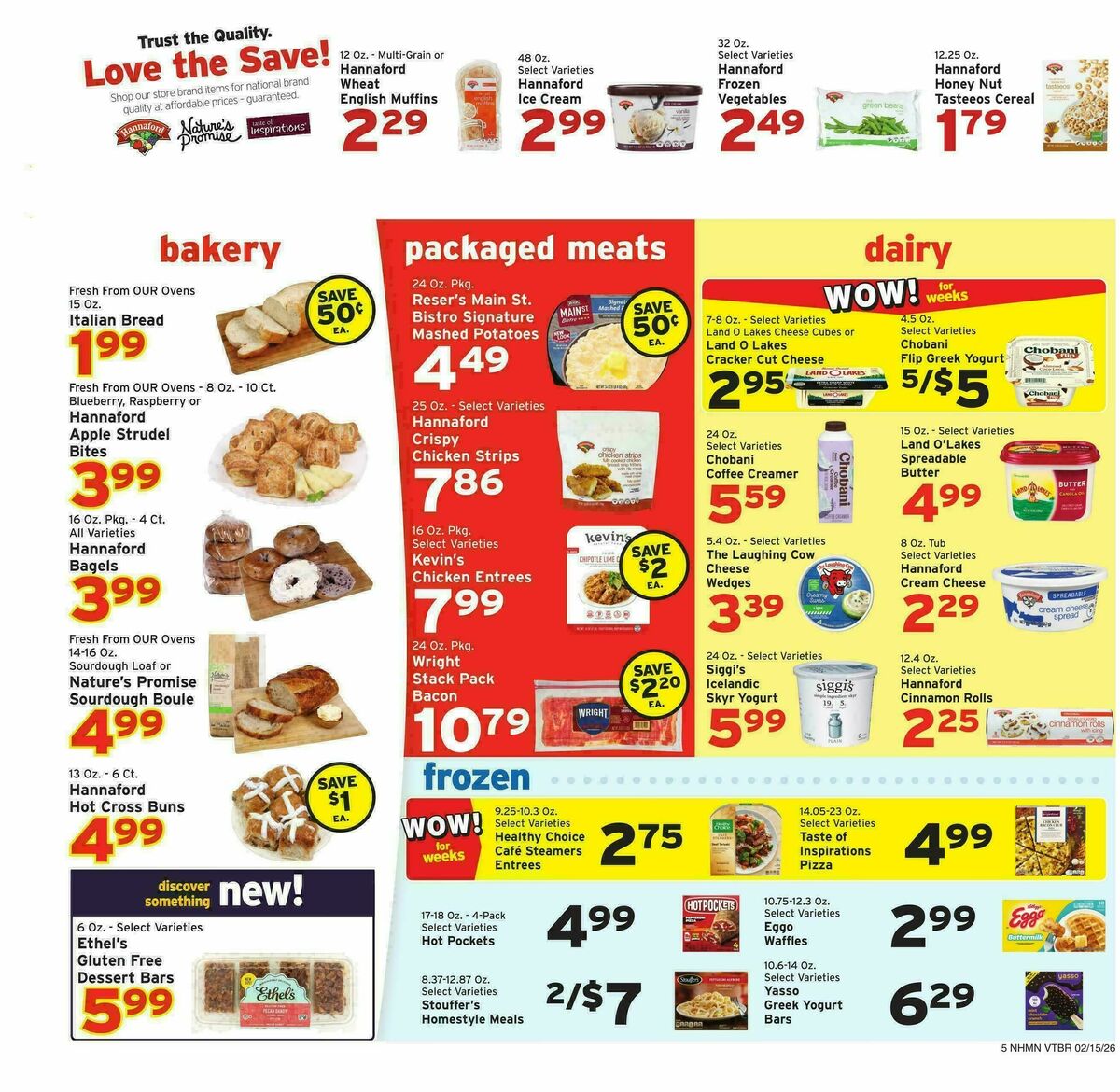 Hannaford Weekly Ad from February 15