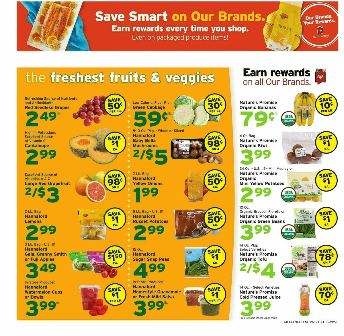 Hannaford Weekly Ad from February 22