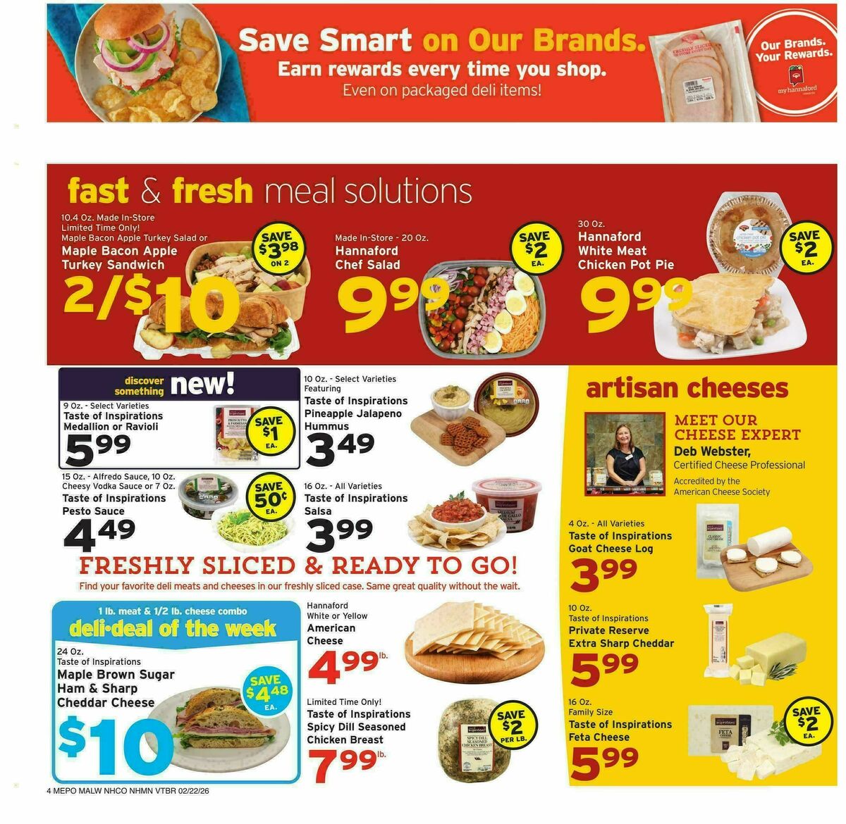Hannaford Weekly Ad from February 22