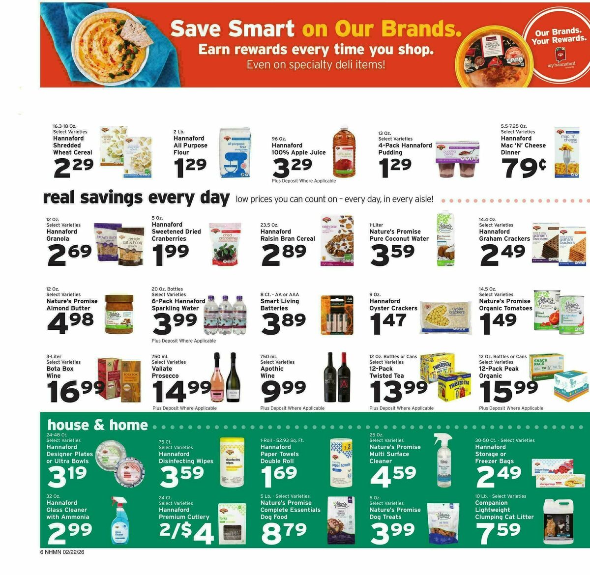 Hannaford Weekly Ad from February 22