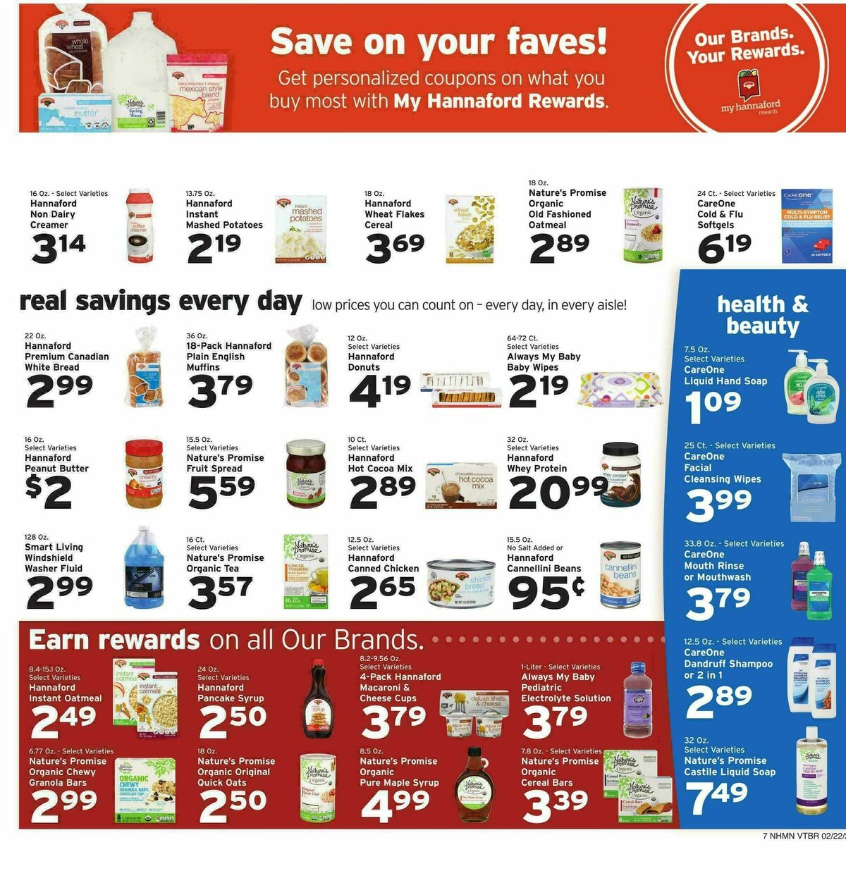 Hannaford Weekly Ad from February 22