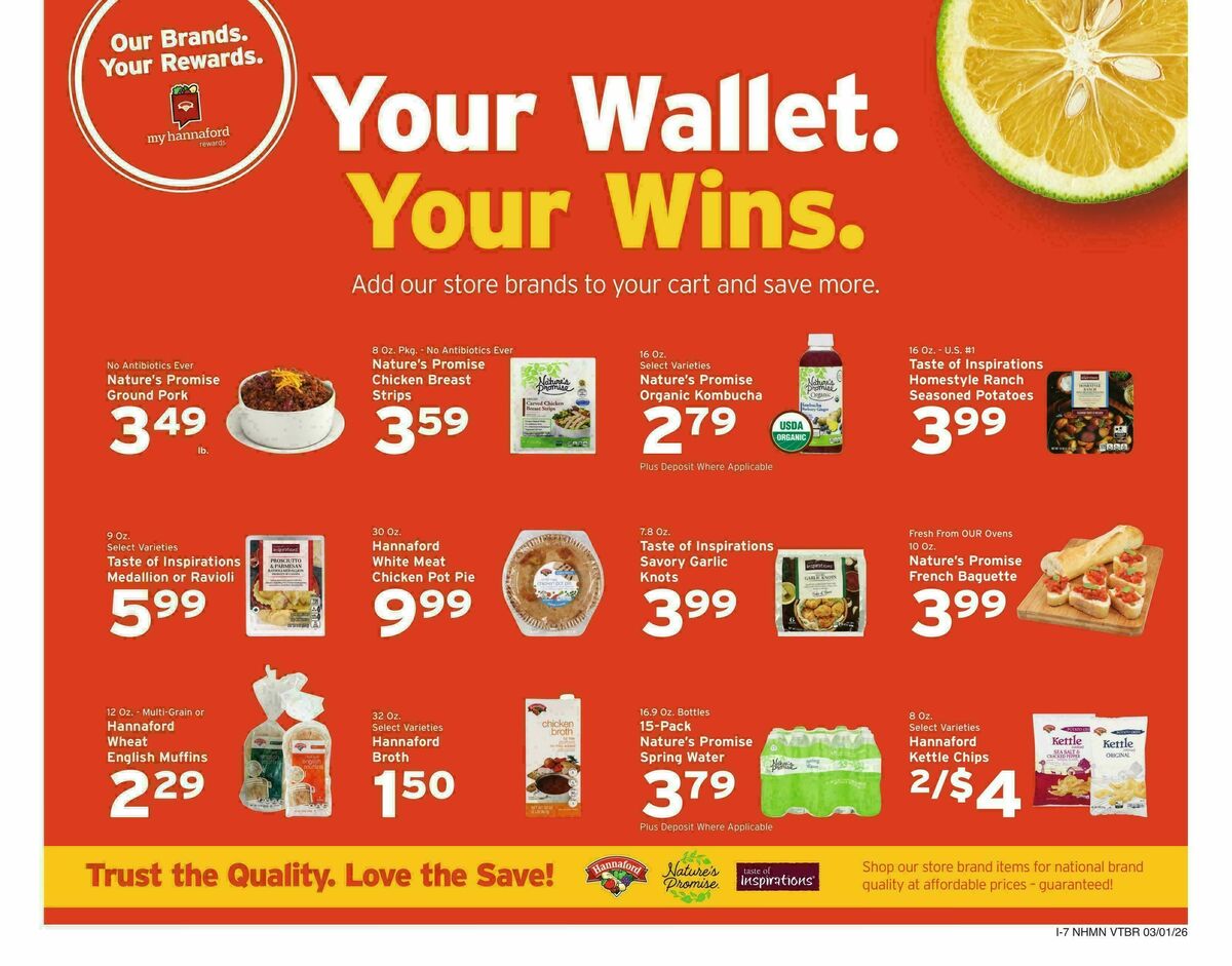 Hannaford Weekly Ad from March 1