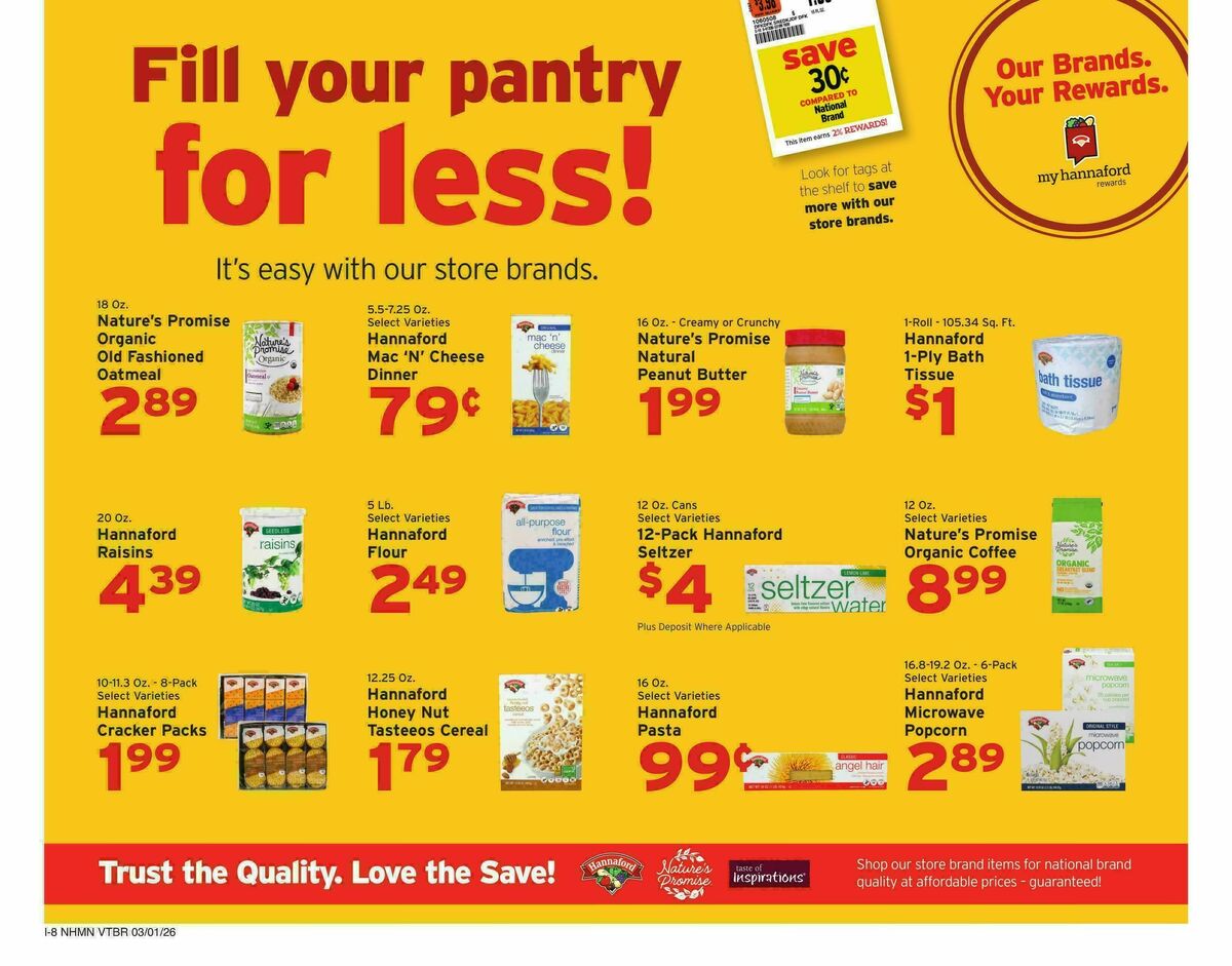 Hannaford Weekly Ad from March 1