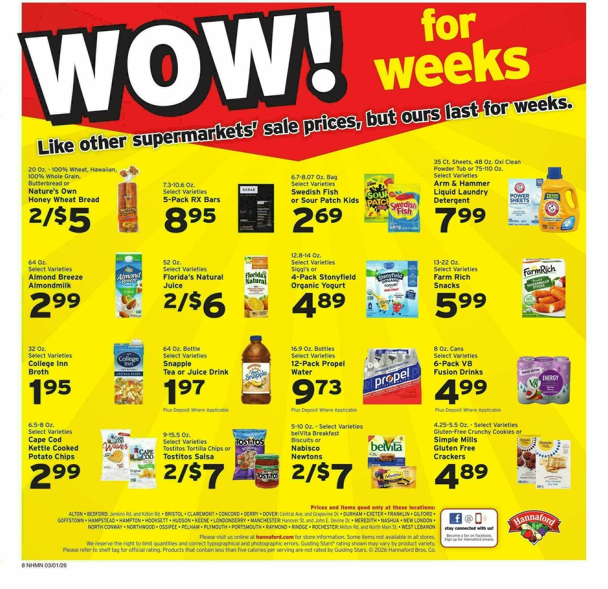 Hannaford Weekly Ad from March 1