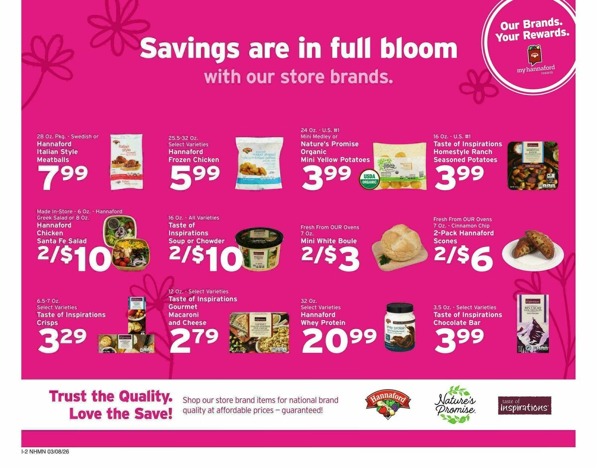 Hannaford Weekly Ad from March 8