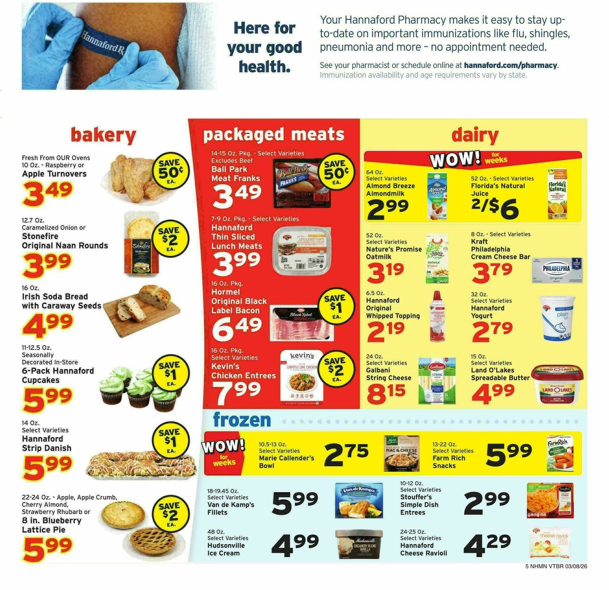 Hannaford Weekly Ad from March 8