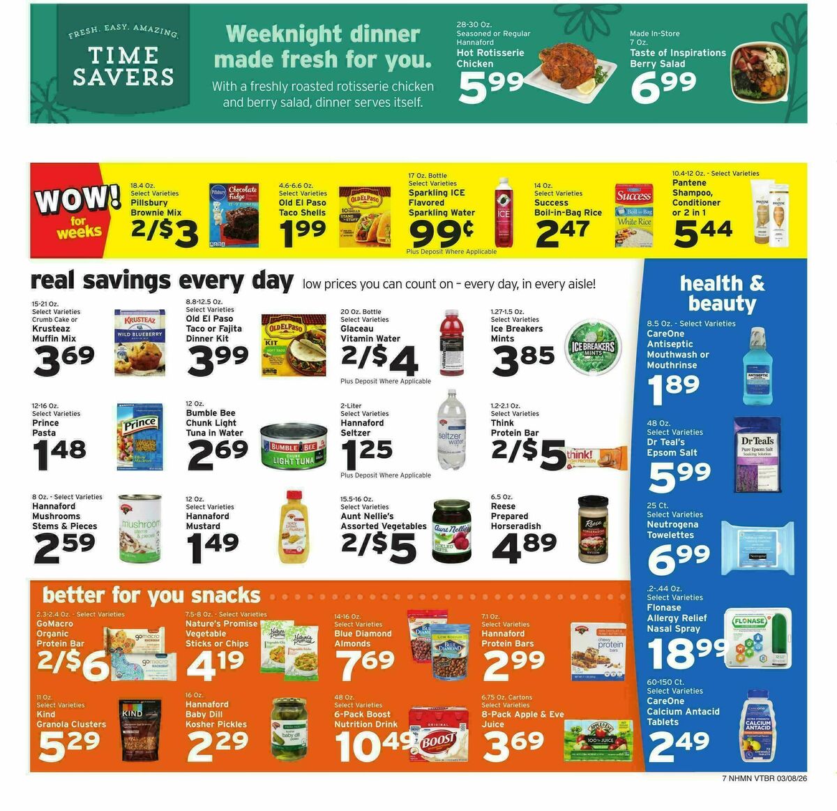 Hannaford Weekly Ad from March 8