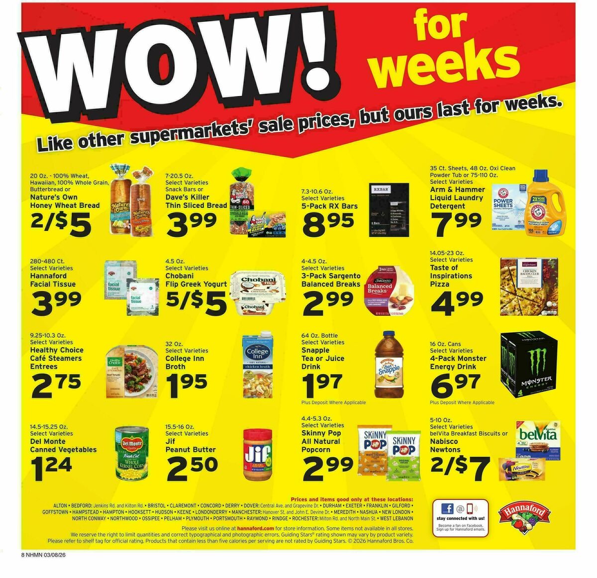 Hannaford Weekly Ad from March 8