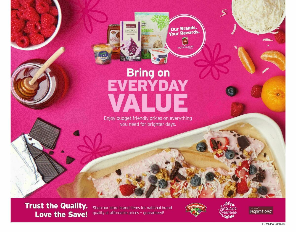 Hannaford Weekly Ad from March 15