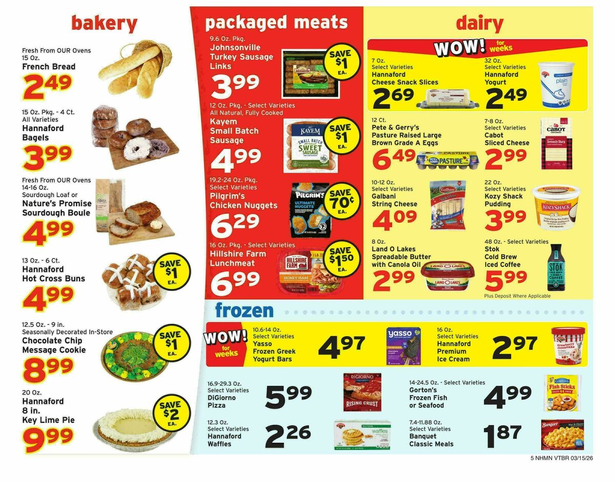 Hannaford Weekly Ad from March 15
