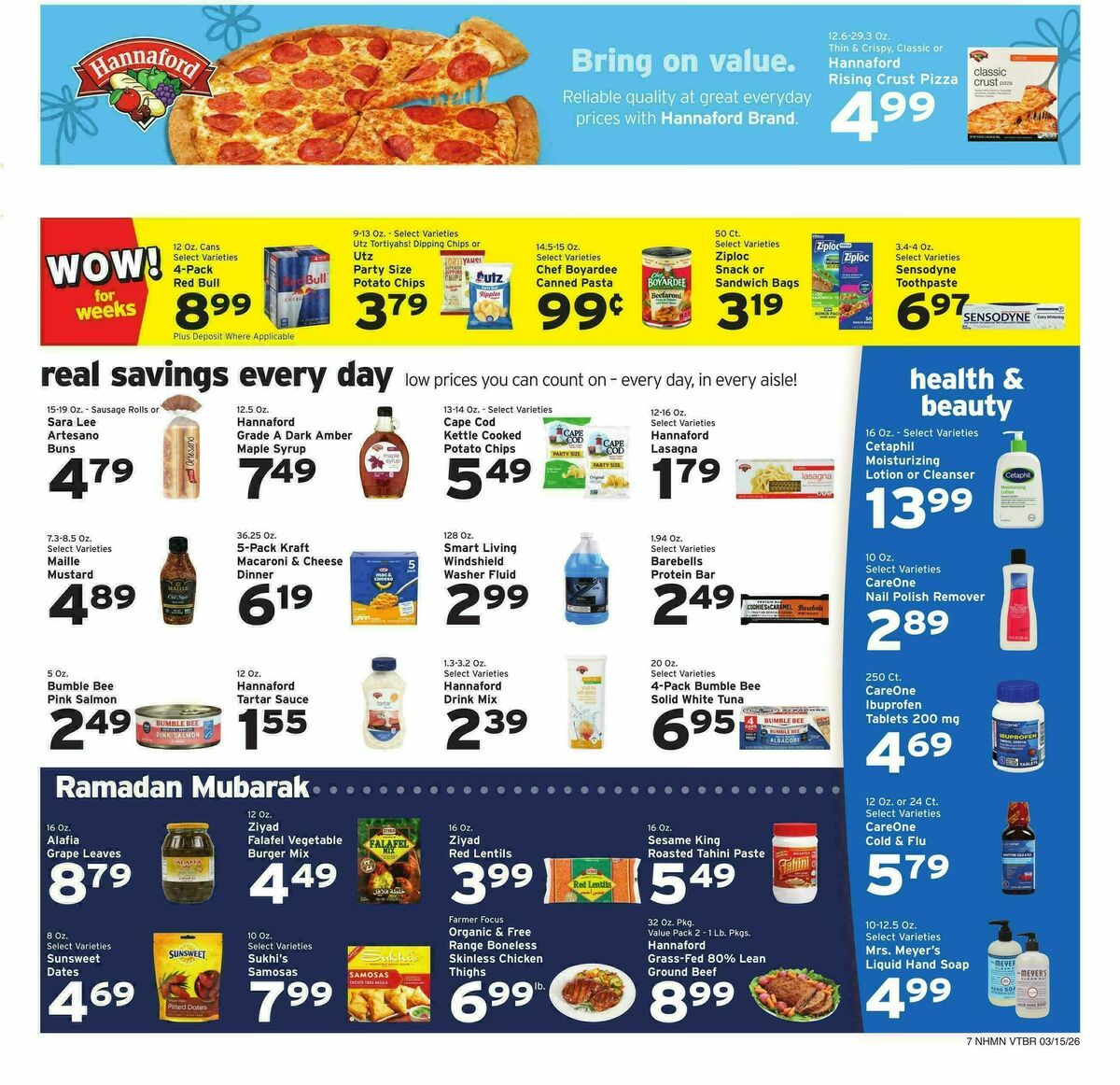 Hannaford Weekly Ad from March 15