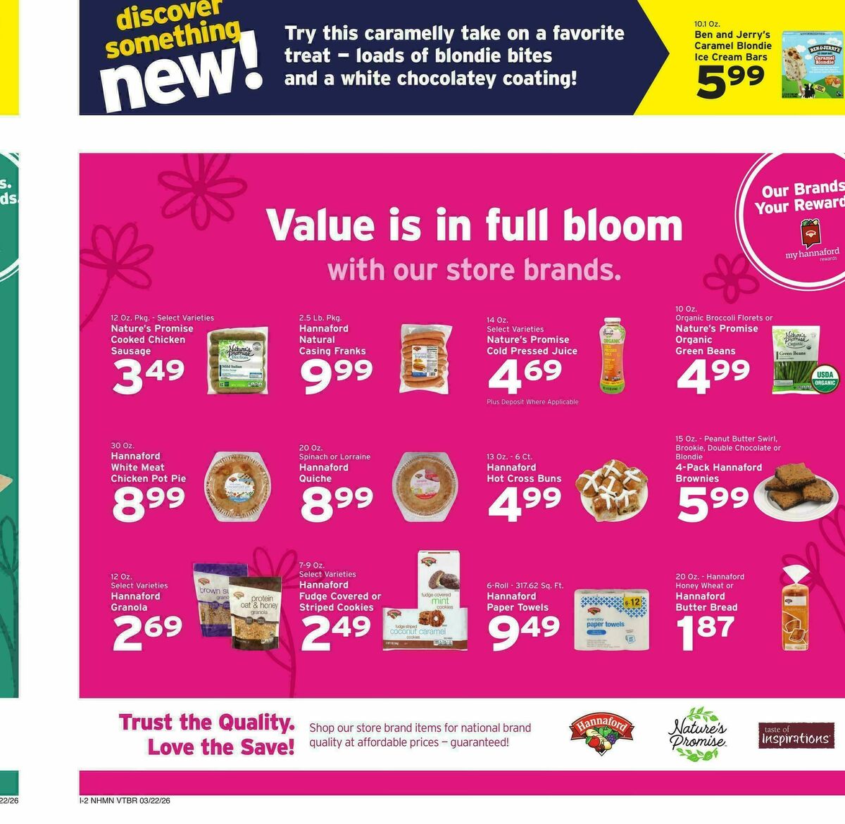 Hannaford Weekly Ad from March 22