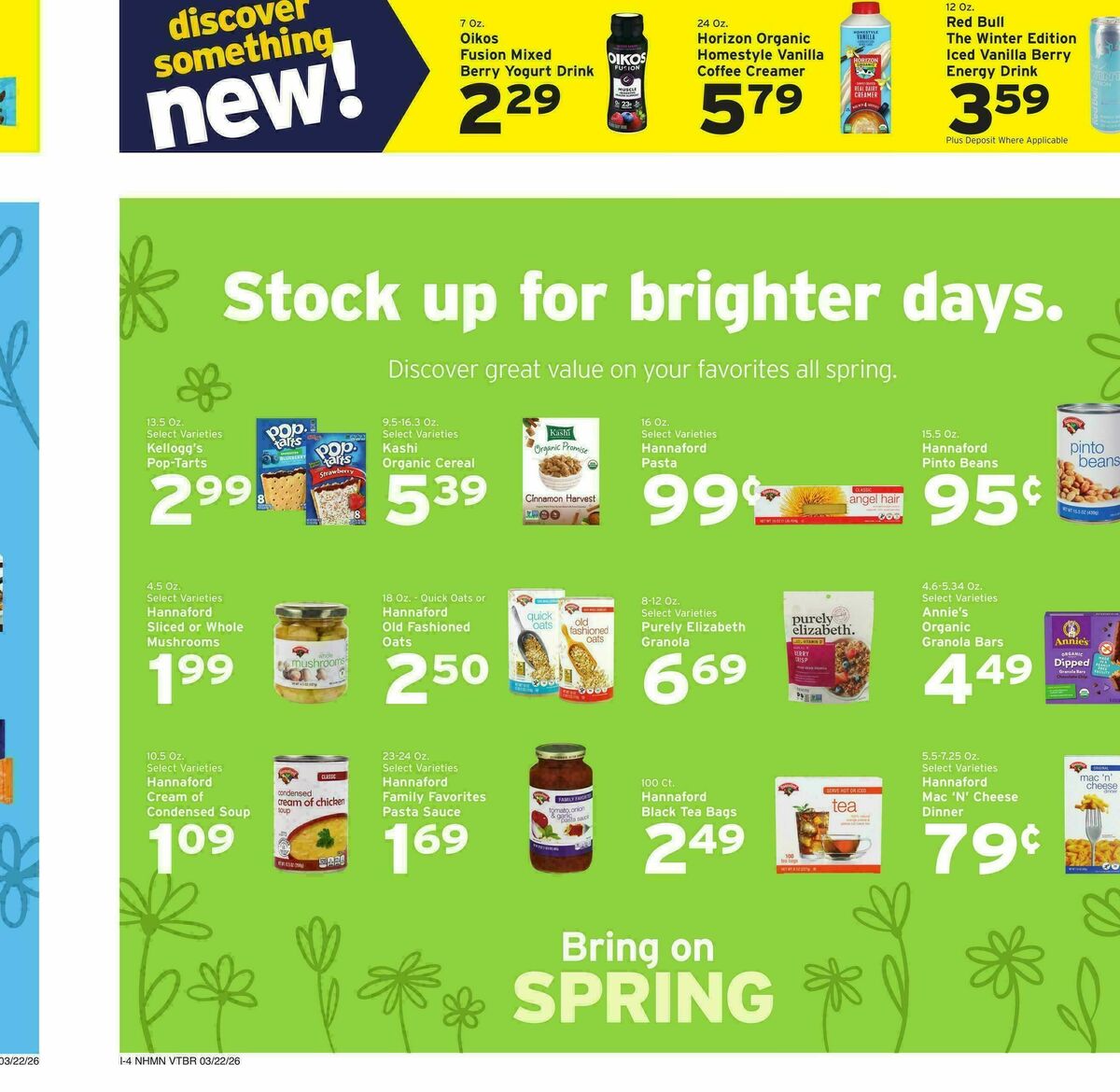 Hannaford Weekly Ad from March 22
