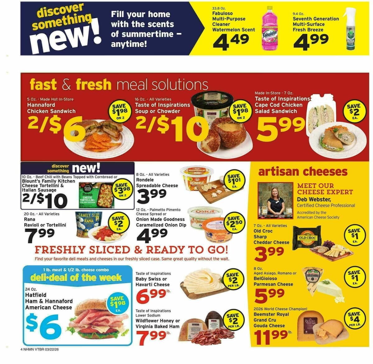 Hannaford Weekly Ad from March 22