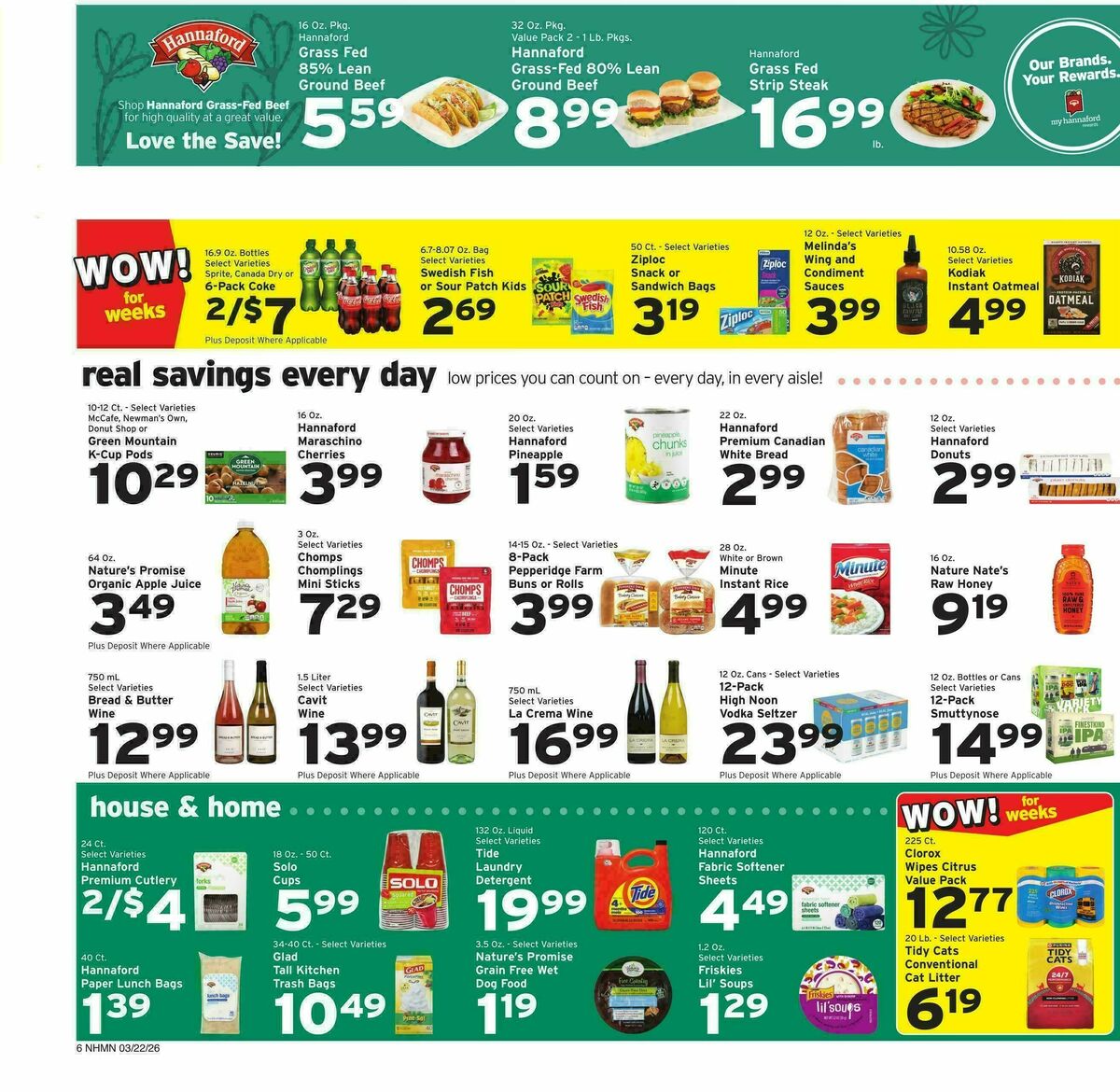 Hannaford Weekly Ad from March 22
