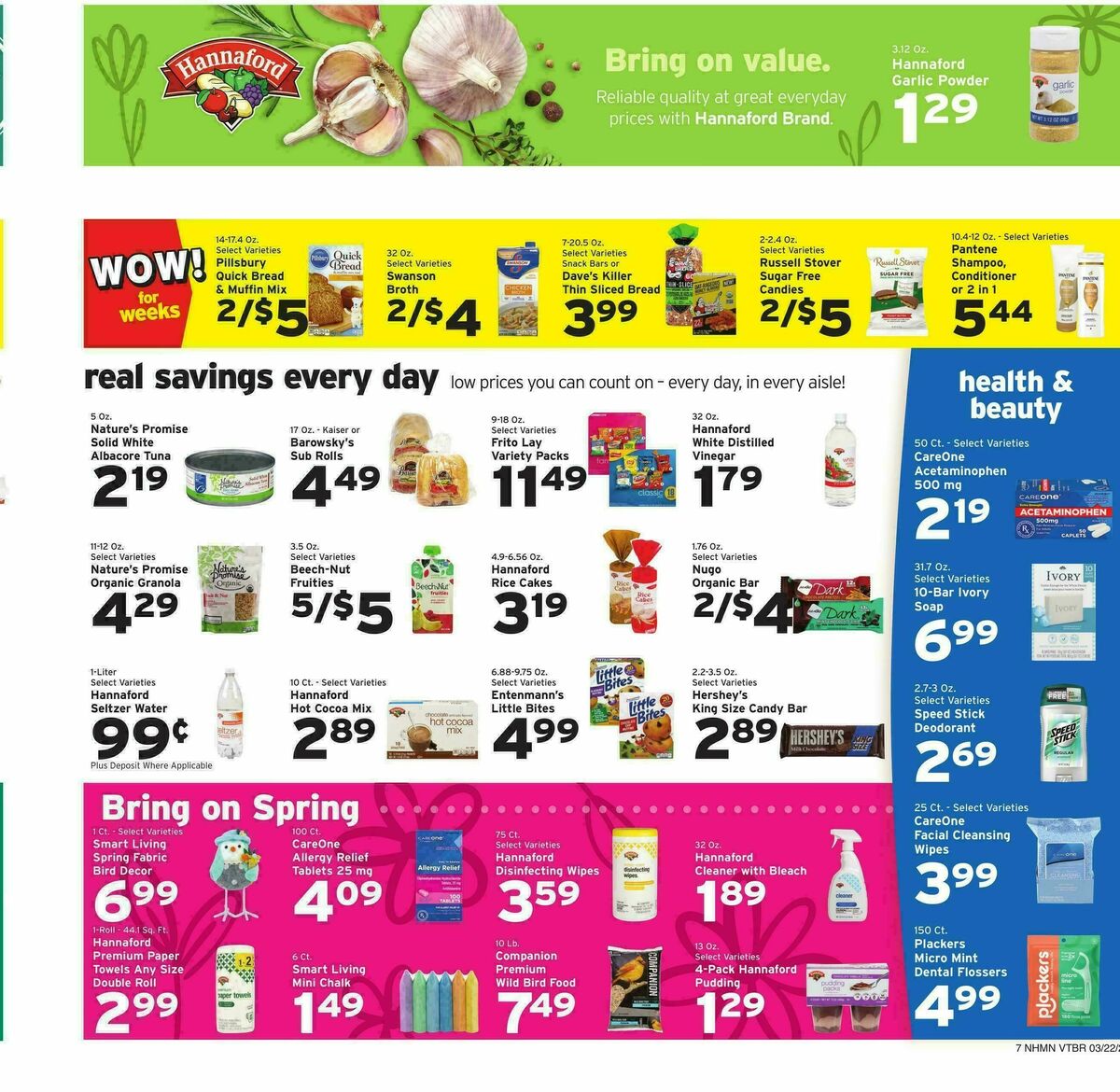 Hannaford Weekly Ad from March 22
