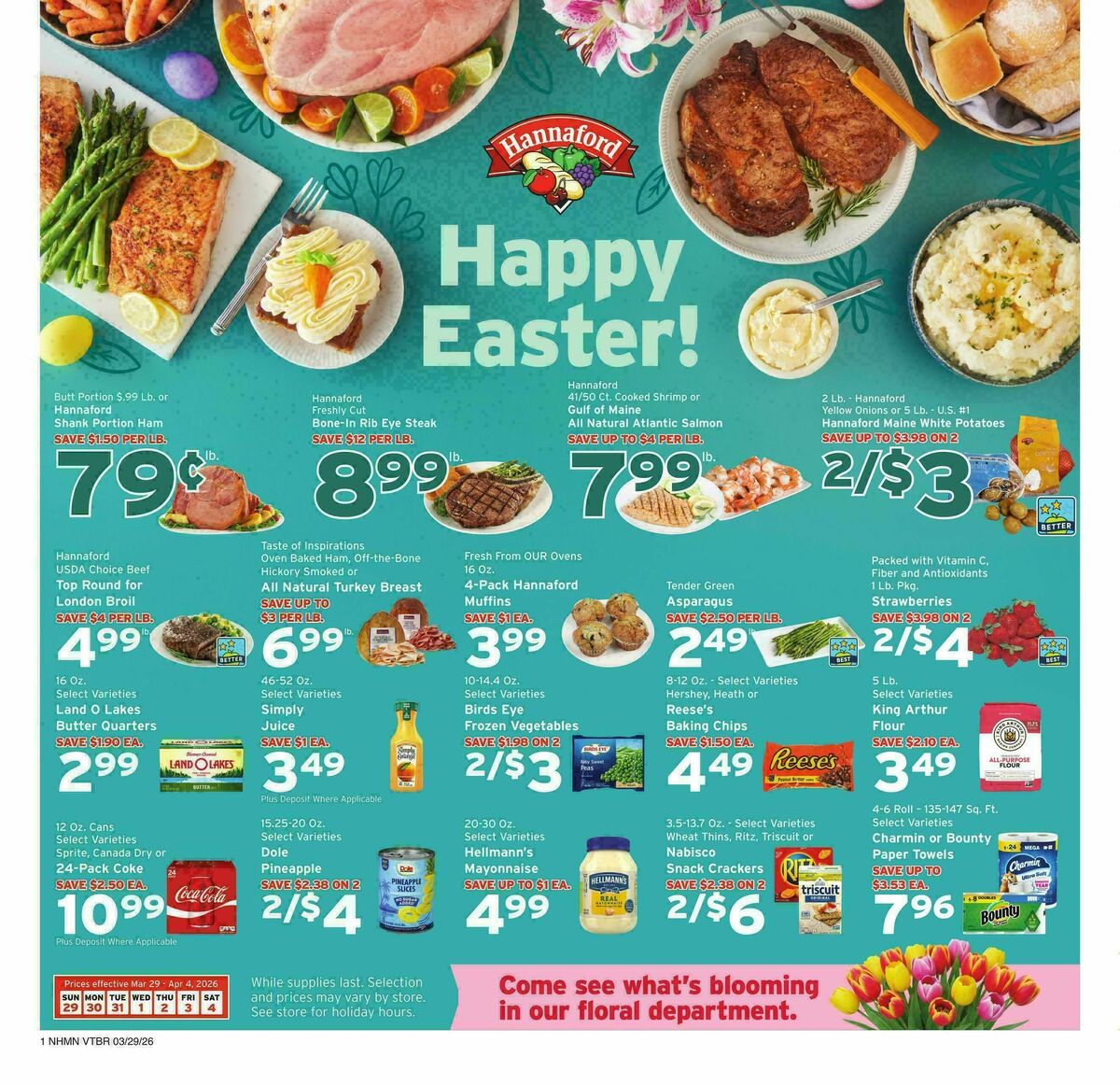 Hannaford Weekly Ad from March 29