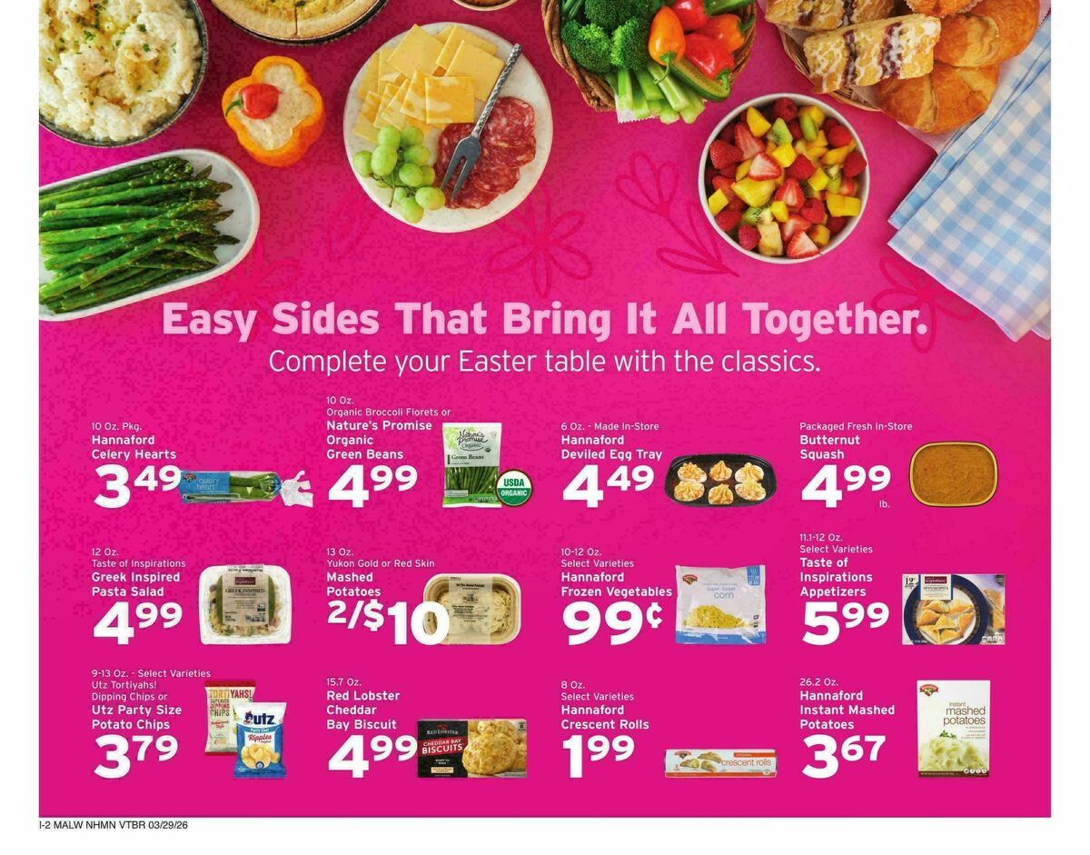 Hannaford Weekly Ad from March 29