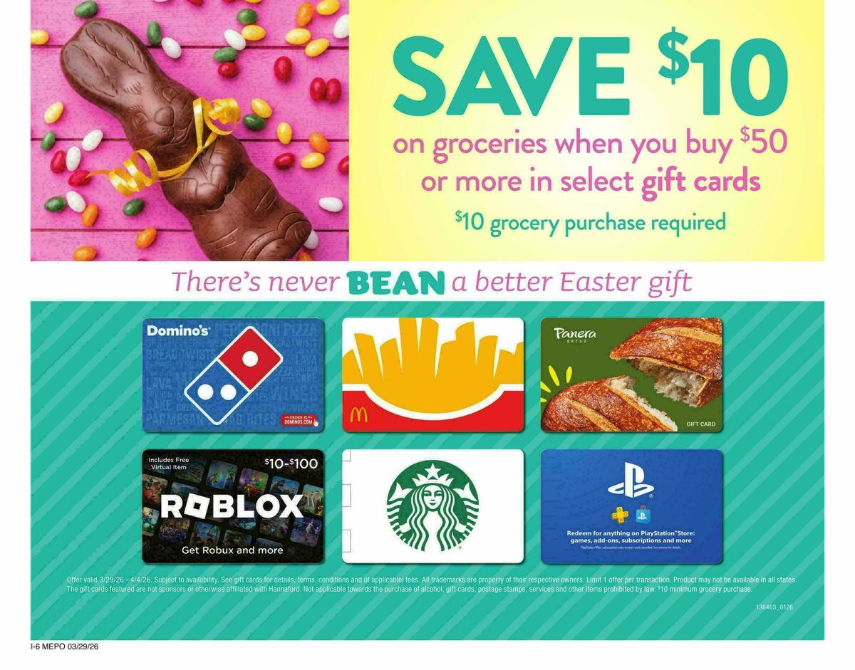 Hannaford Weekly Ad from March 29