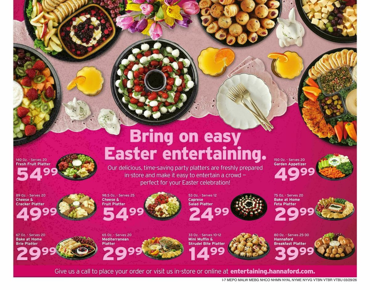 Hannaford Weekly Ad from March 29