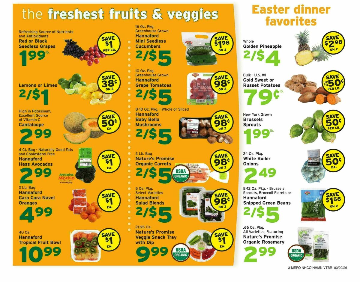 Hannaford Weekly Ad from March 29