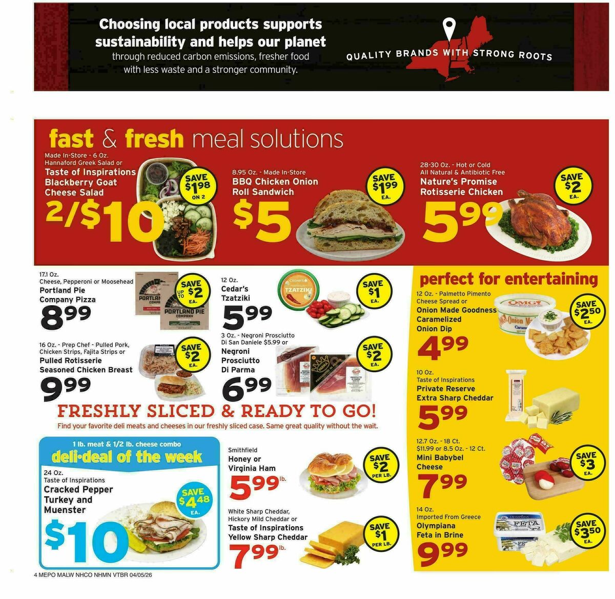 Hannaford Weekly Ad from April 5