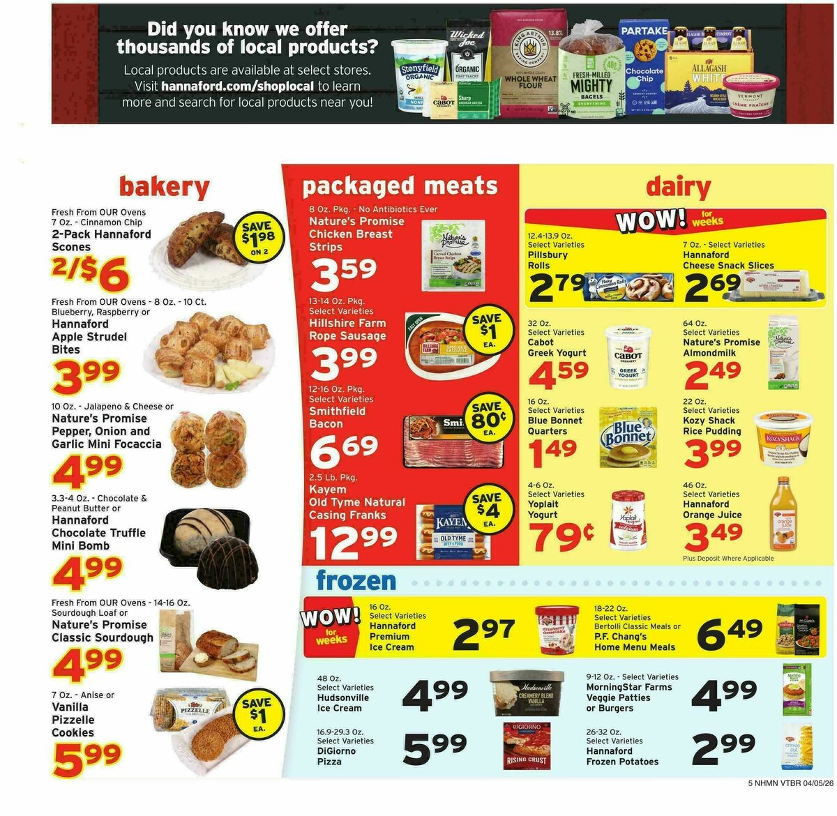 Hannaford Weekly Ad from April 5
