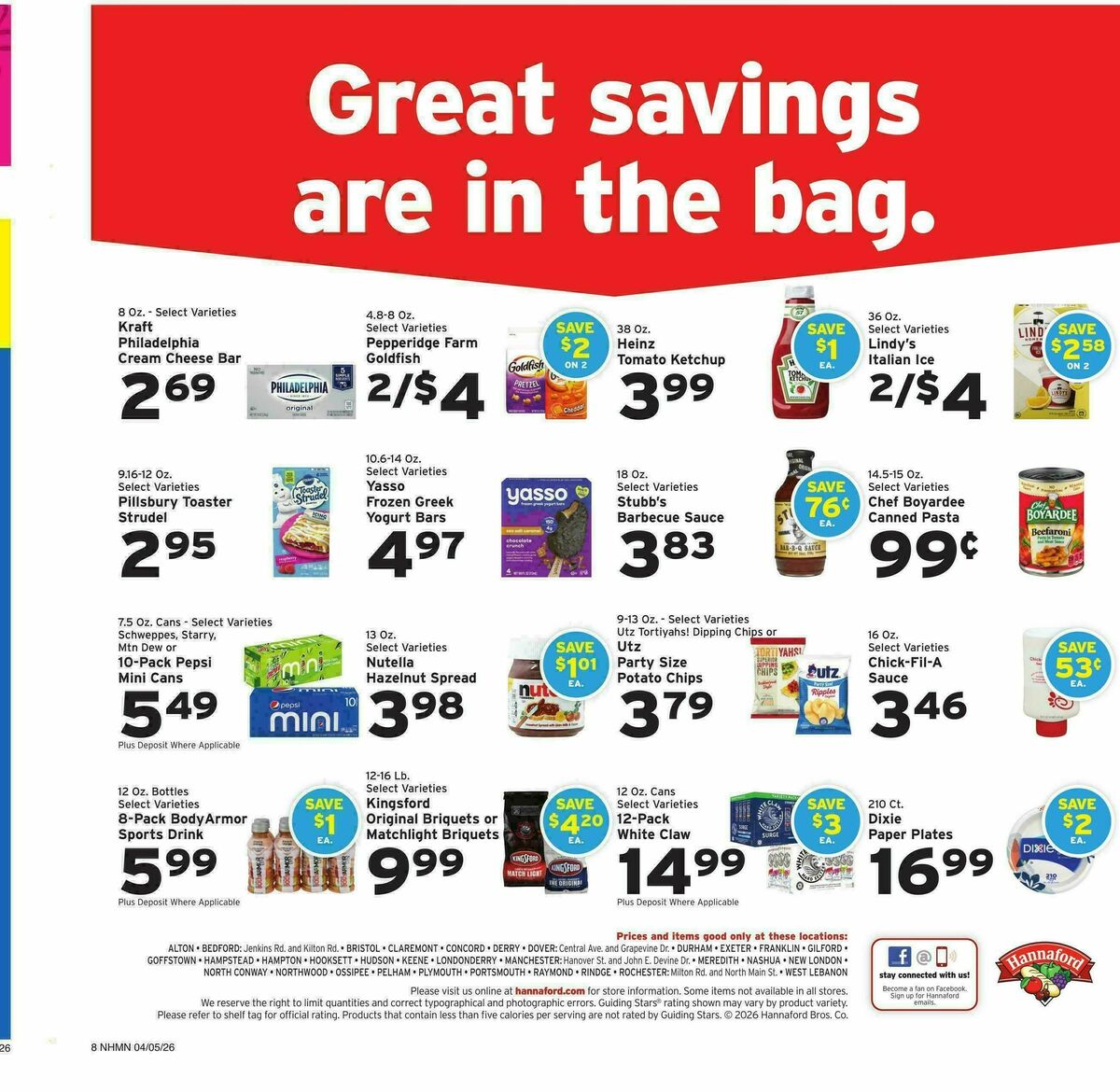 Hannaford Weekly Ad from April 5