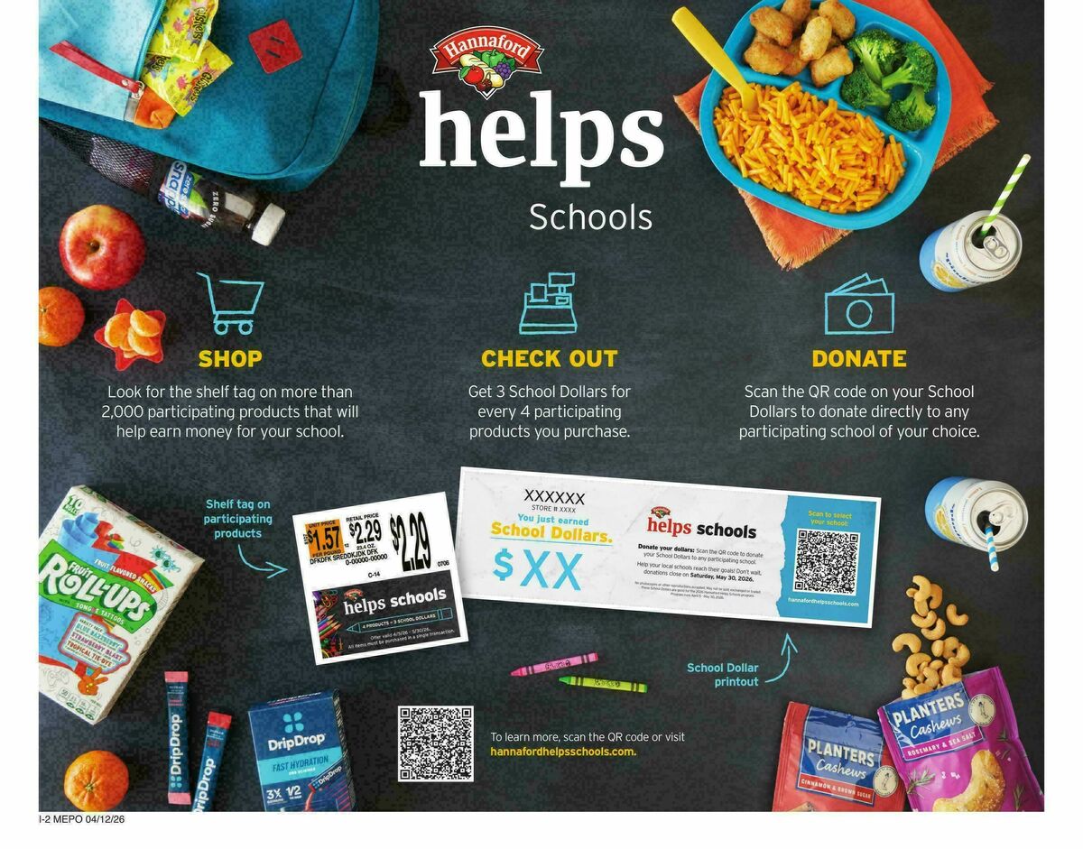 Hannaford Weekly Ad from April 12