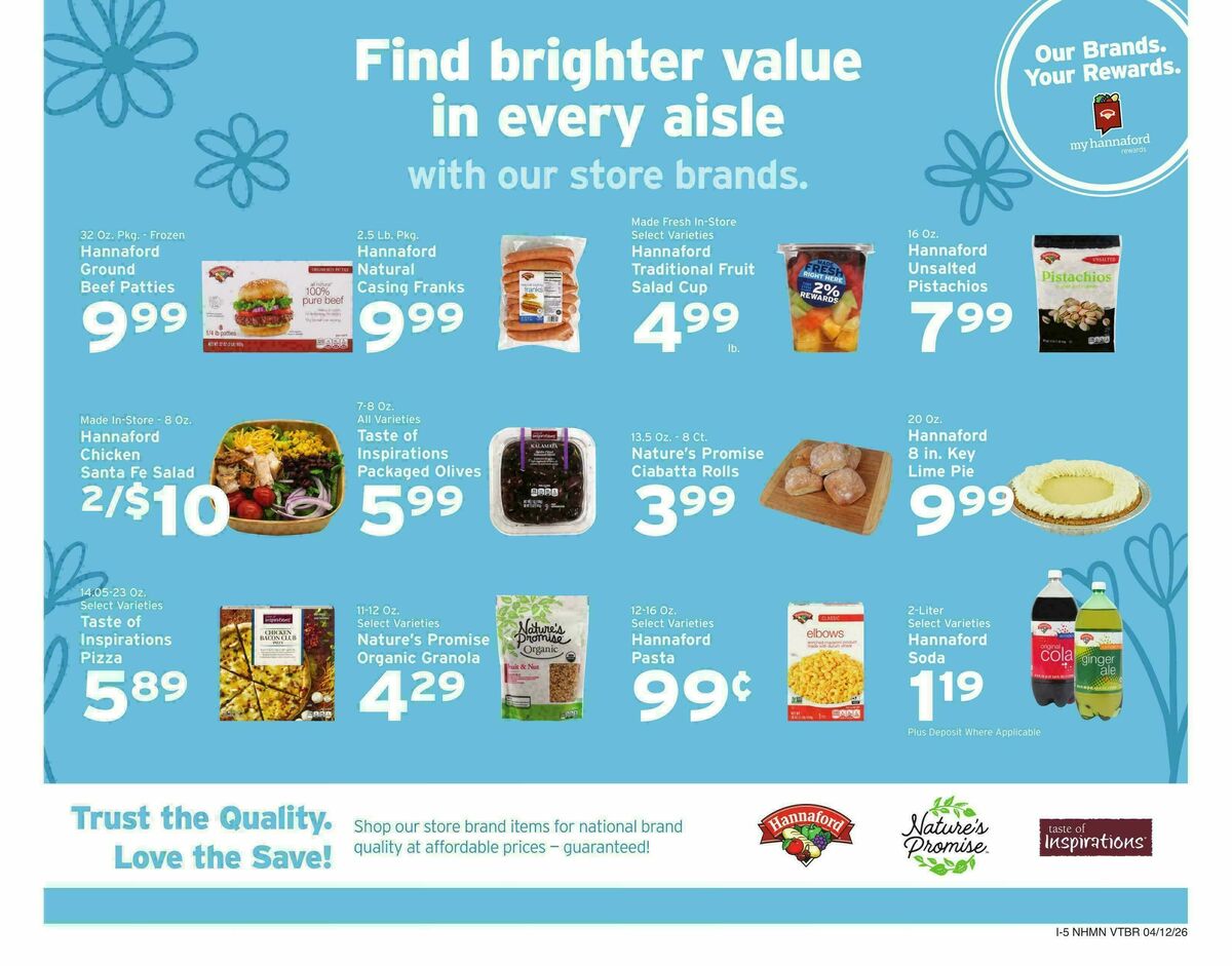 Hannaford Weekly Ad from April 12