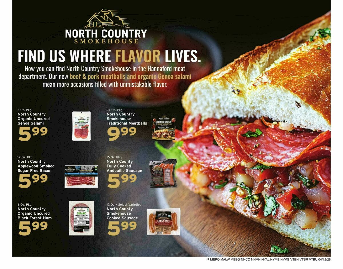 Hannaford Weekly Ad from April 12