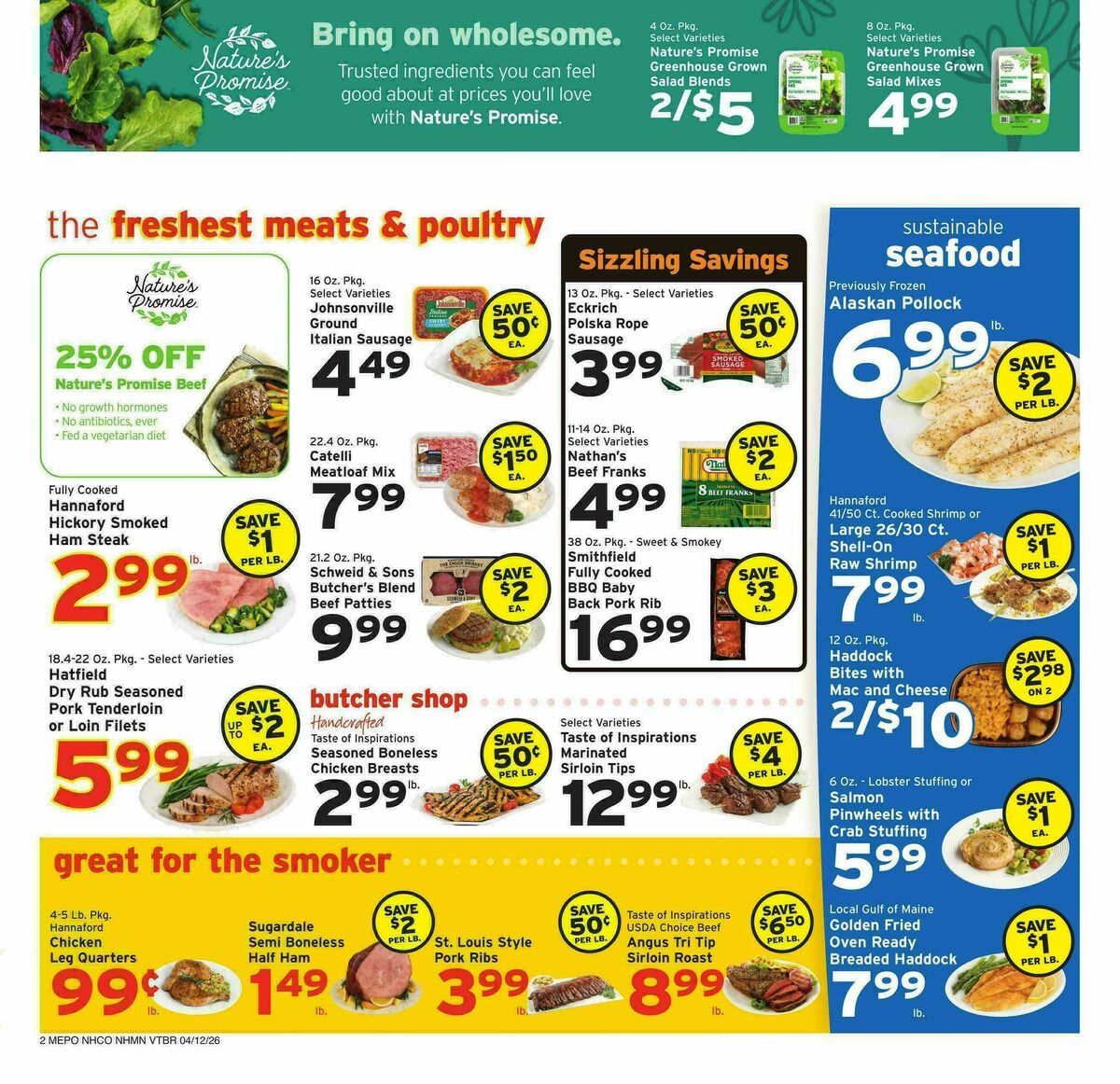 Hannaford Weekly Ad from April 12