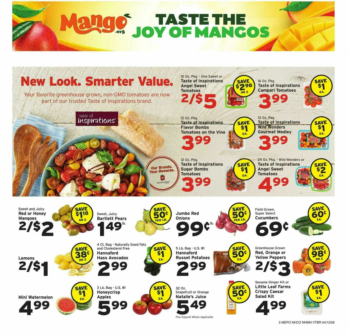 Hannaford Weekly Ad from April 12