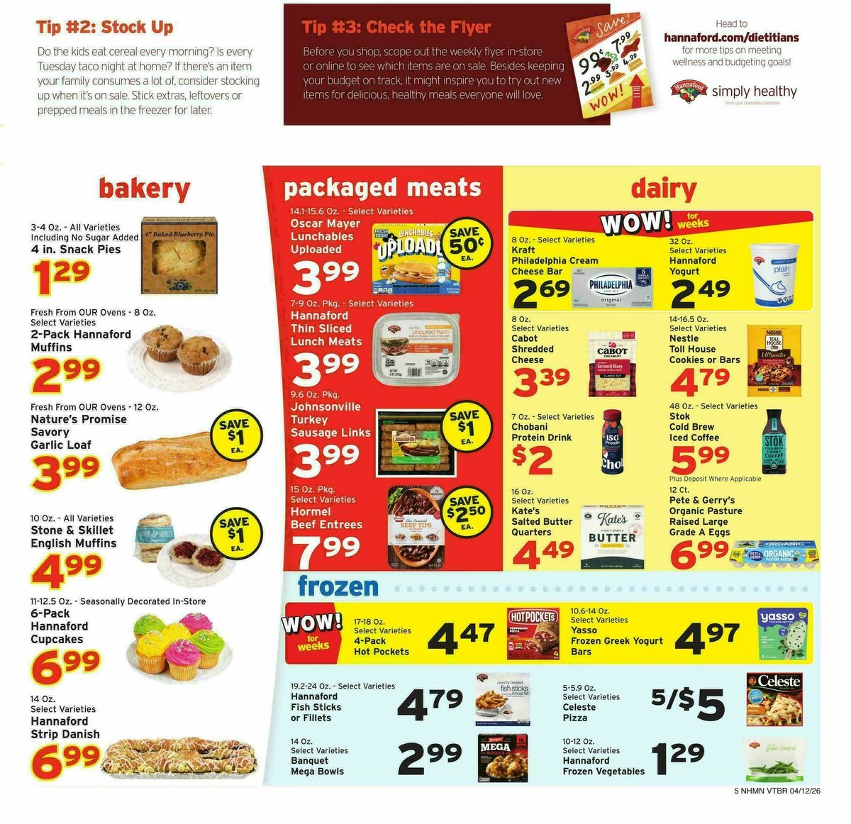 Hannaford Weekly Ad from April 12