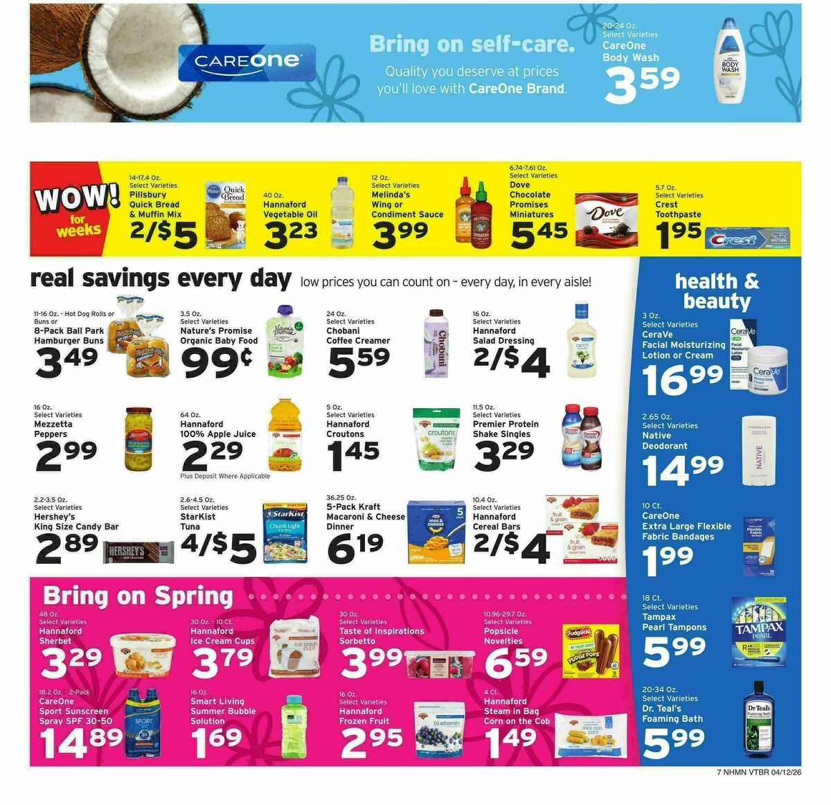 Hannaford Weekly Ad from April 12