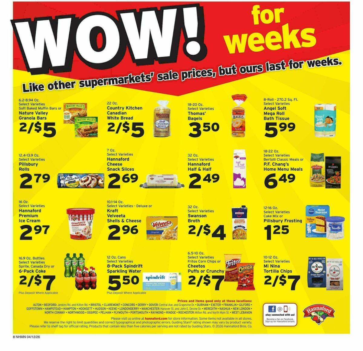 Hannaford Weekly Ad from April 12