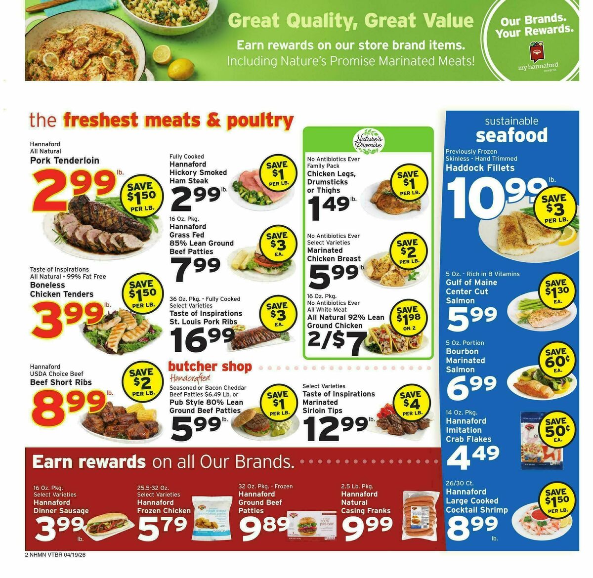 Hannaford Weekly Ad from April 19