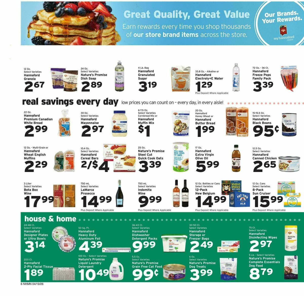 Hannaford Weekly Ad from April 19