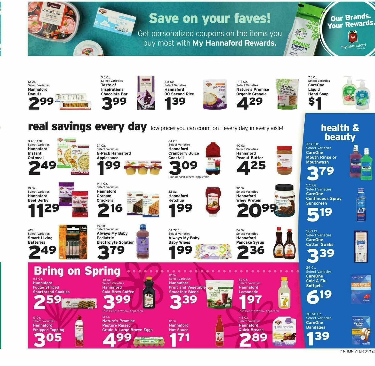 Hannaford Weekly Ad from April 19