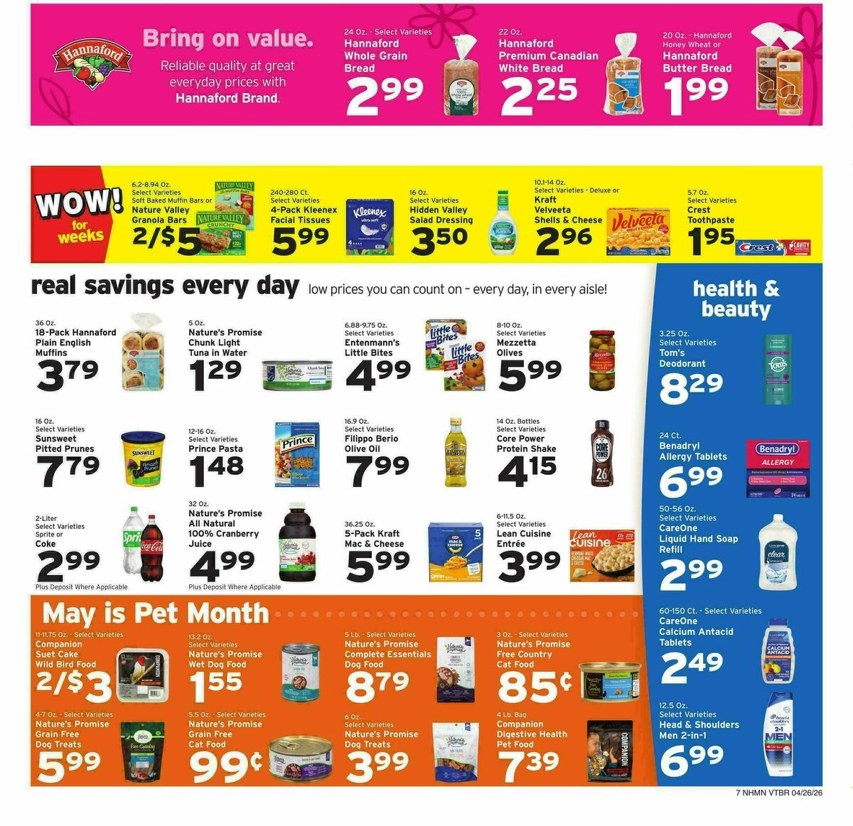 Hannaford Weekly Ad from April 26