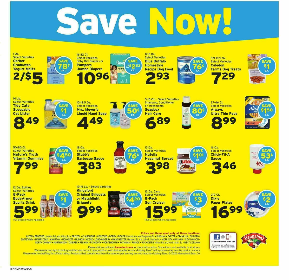 Hannaford Weekly Ad from April 26