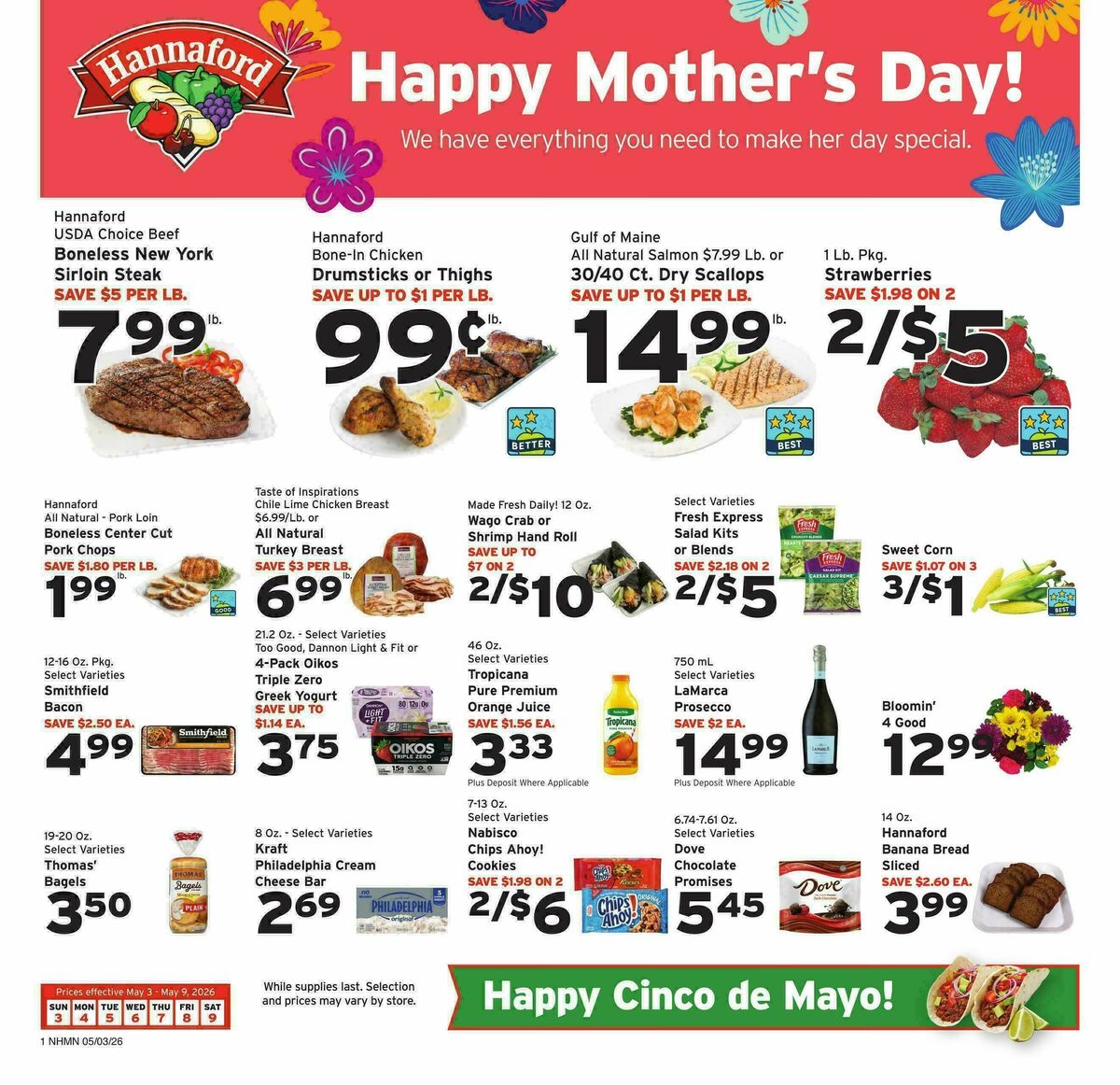 Hannaford Weekly Ad from May 3